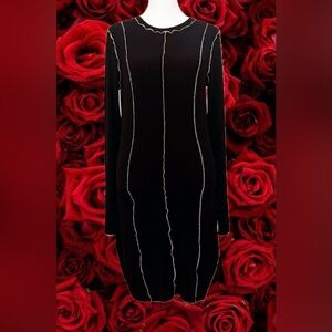 🌹H&M Dress, Divided Black Dress with White Trim - Brand new quality! Size M